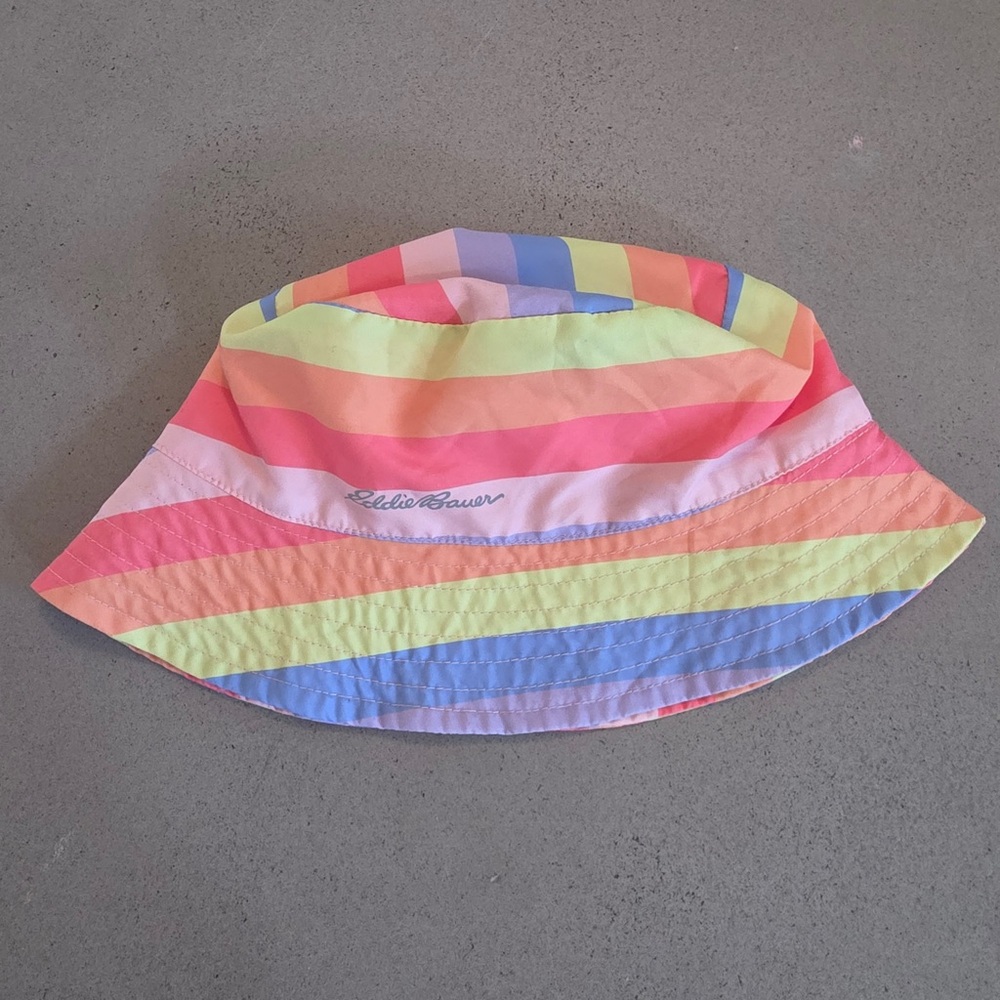 Eddie Bauer Colorful Striped Kids Waterproof Bucket Hat